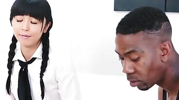 Japanese teen sucks bbc